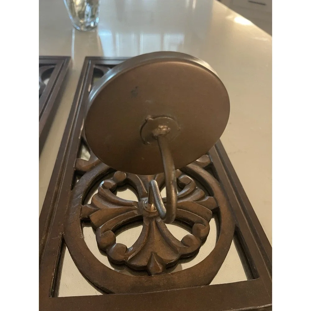 Pier 1 Imports Pair‎ Of Decorative Wood Mirror Sconces 22